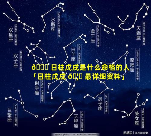 🐒 日柱戊戌是什么命格的人「日柱戊戌 🦄 最详细资料」